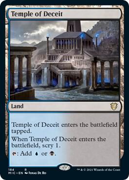 Temple of Deceit [Commander: Innistrad: Midnight Hunt] 184