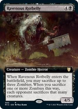 Ravenous Rotbelly (Extended Art) [Commander: Innistrad: Midnight Hunt] 60