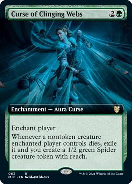 Curse of Clinging Webs (Extended Art) [Commander: Innistrad: Midnight Hunt] 63