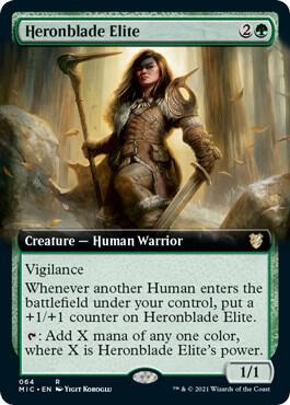Heronblade Elite (Extended Art) [Commander: Innistrad: Midnight Hunt] 64