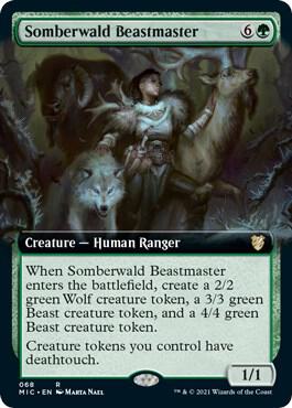 Somberwald Beastmaster (Extended Art) [Commander: Innistrad: Midnight Hunt] 68