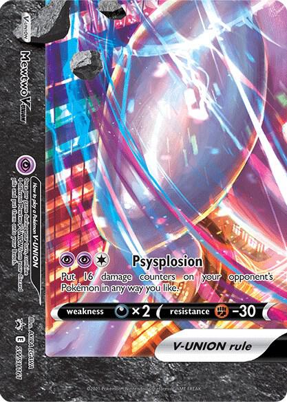 Mewtwo V-UNION - SWSH161 [SWSH: Sword & Shield Promo Cards] SWSH161