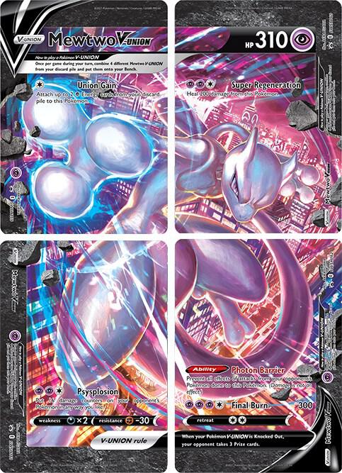 Mewtwo V-UNION [Set of 4] [SWSH: Sword & Shield Promo Cards]