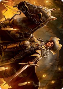 Seasoned Cathar Art Card (Gold-Stamped Signature) [Art Series: Innistrad: Midnight Hunt] 12