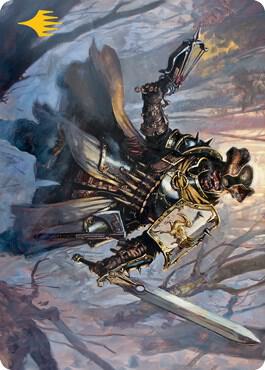 Brutal Cathar Art Card (Gold-Stamped Signature) [Art Series: Innistrad: Midnight Hunt] 13
