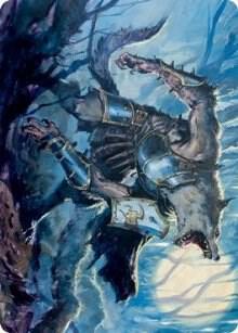 Moonrage Brute Art Card [Art Series: Innistrad: Midnight Hunt] 14