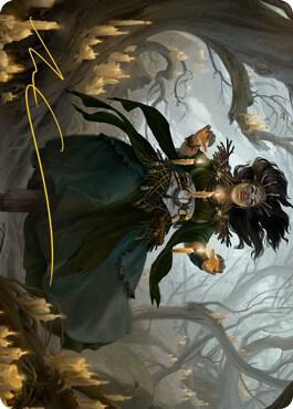 Candlegrove Witch Art Card (15/81) (Gold-Stamped Signature) [Art Series: Innistrad: Midnight Hunt] 15