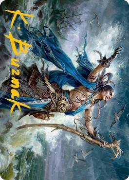 Lier, Disciple of the Drowned Art Card (Gold-Stamped Signature) [Art Series: Innistrad: Midnight Hunt] 25