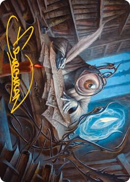 Unblinking Observer Art Card (Gold-Stamped Signature) [Art Series: Innistrad: Midnight Hunt] 31