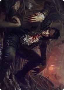 Arrogant Outlaw Art Card [Art Series: Innistrad: Midnight Hunt] 33