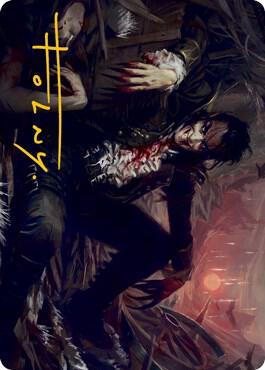 Arrogant Outlaw Art Card (Gold-Stamped Signature) [Art Series: Innistrad: Midnight Hunt] 33