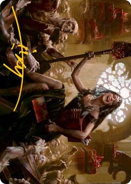 Gisa, Glorious Resurrector Art Card (Gold-Stamped Signature) [Art Series: Innistrad: Midnight Hunt] 35