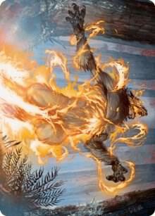 Burn the Accursed Art Card [Art Series: Innistrad: Midnight Hunt] 42