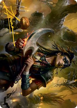 Harvesttide Sentry Art Card (Gold-Stamped Signature) [Art Series: Innistrad: Midnight Hunt] 47