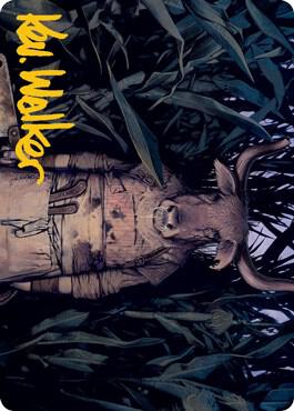 Fleshtaker Art Card (Gold-Stamped Signature) [Art Series: Innistrad: Midnight Hunt] 61