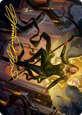 Sigarda, Champion of Light Art Card (Gold-Stamped Signature) [Art Series: Innistrad: Midnight Hunt] 68