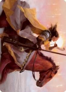 Sunrise Cavalier Art Card [Art Series: Innistrad: Midnight Hunt] 69
