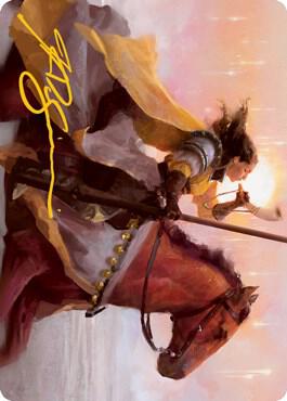 Sunrise Cavalier Art Card (Gold-Stamped Signature) [Art Series: Innistrad: Midnight Hunt] 69