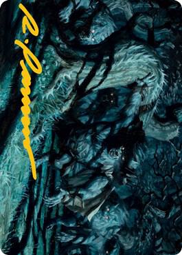Unnatural Moonrise Art Card (Gold-Stamped Signature) [Art Series: Innistrad: Midnight Hunt] 70