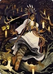 Candlegrove Witch Art Card (76/81) [Art Series: Innistrad: Midnight Hunt] 76