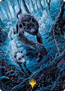 Untamed Pup Art Card (Gold-Stamped Signature) [Art Series: Innistrad: Midnight Hunt] 77