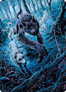 Untamed Pup Art Card [Art Series: Innistrad: Midnight Hunt] 77