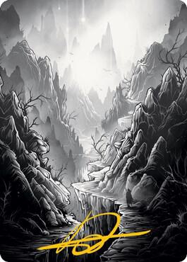 Mountain Art Card (Gold-Stamped Signature) [Art Series: Innistrad: Midnight Hunt] 79