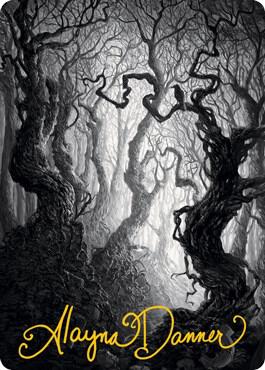 Forest Art Card (80/81) (Gold-Stamped Signature) [Art Series: Innistrad: Midnight Hunt] 80