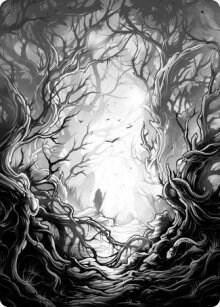 Forest Art Card (81/81) [Art Series: Innistrad: Midnight Hunt] 81