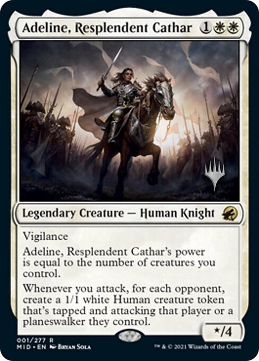 Adeline, Resplendent Cathar [Promo Pack: Innistrad: Midnight Hunt] 1