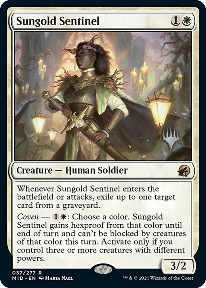Sungold Sentinel [Promo Pack: Innistrad: Midnight Hunt] 37