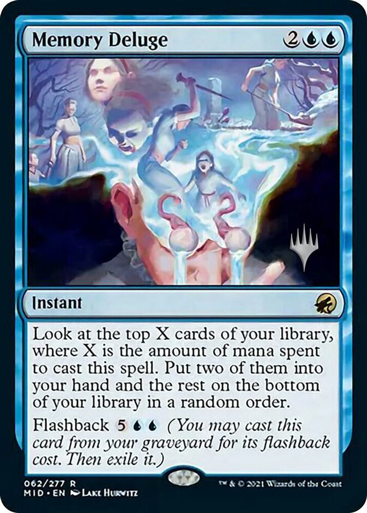 Memory Deluge [Promo Pack: Innistrad: Midnight Hunt] 62