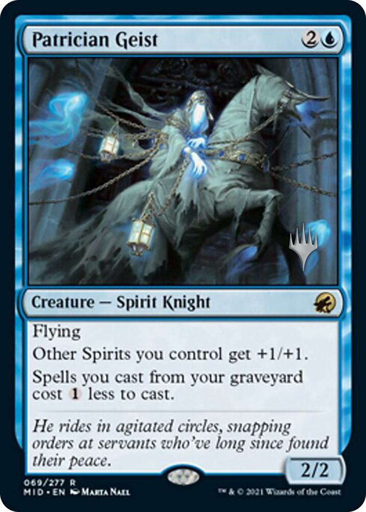 Patrician Geist [Promo Pack: Innistrad: Midnight Hunt] 69