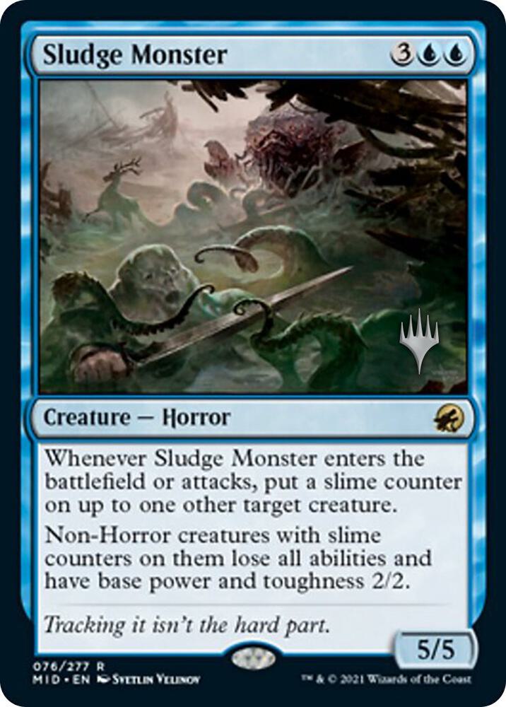 Sludge Monster [Promo Pack: Innistrad: Midnight Hunt] 76