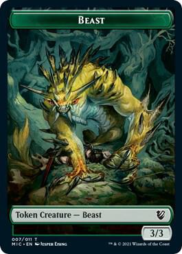 Beast // Spider Double-Sided Token [Commander: Innistrad: Midnight Hunt] 7 // 11
