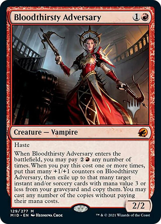 Bloodthirsty Adversary [Promo Pack: Innistrad: Midnight Hunt] 129