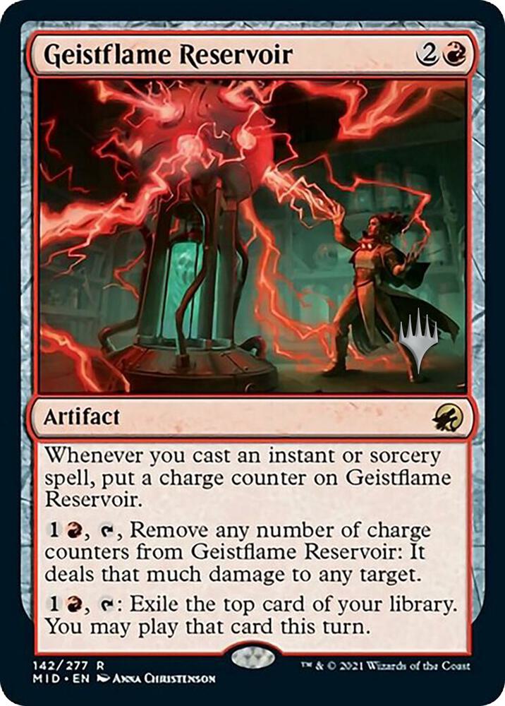 Geistflame Reservoir [Promo Pack: Innistrad: Midnight Hunt] 142