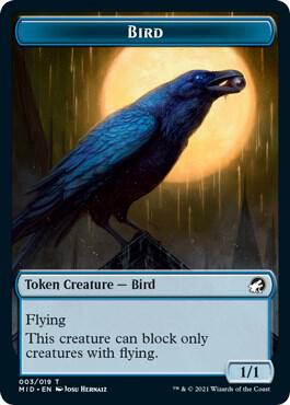 Bird Token [Innistrad: Midnight Hunt] 3