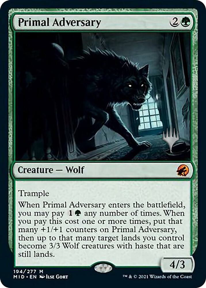 Primal Adversary [Promo Pack: Innistrad: Midnight Hunt] 194
