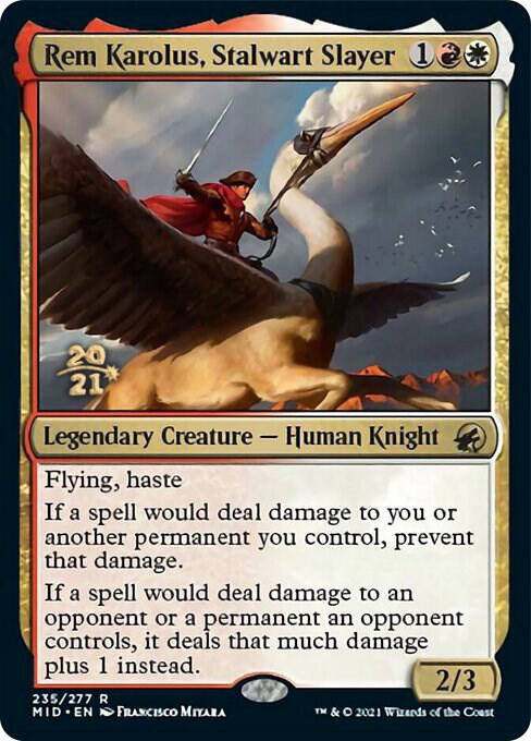 Rem Karolus, Stalwart Slayer [Prerelease Cards] 235