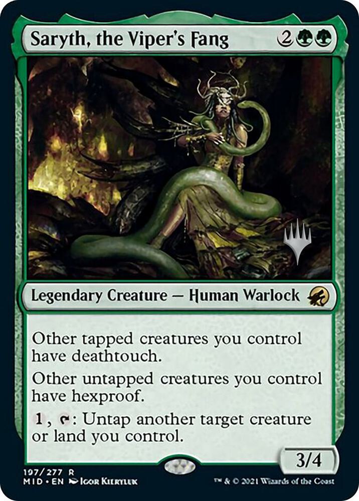 Saryth, the Viper's Fang [Promo Pack: Innistrad: Midnight Hunt] 197
