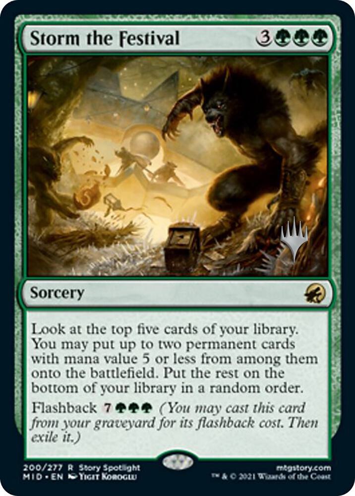 Storm the Festival [Promo Pack: Innistrad: Midnight Hunt] 200