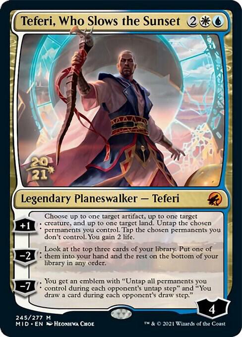 Teferi, Who Slows the Sunset [Prerelease Cards] 245