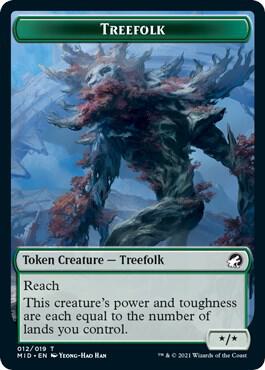 Treefolk Token [Innistrad: Midnight Hunt] 12