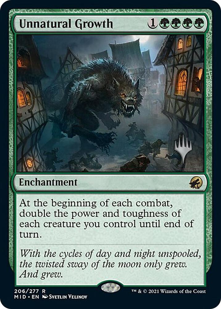 Unnatural Growth [Promo Pack: Innistrad: Midnight Hunt] 206