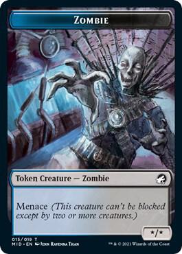 Zombie (015) Token [Innistrad: Midnight Hunt] 15