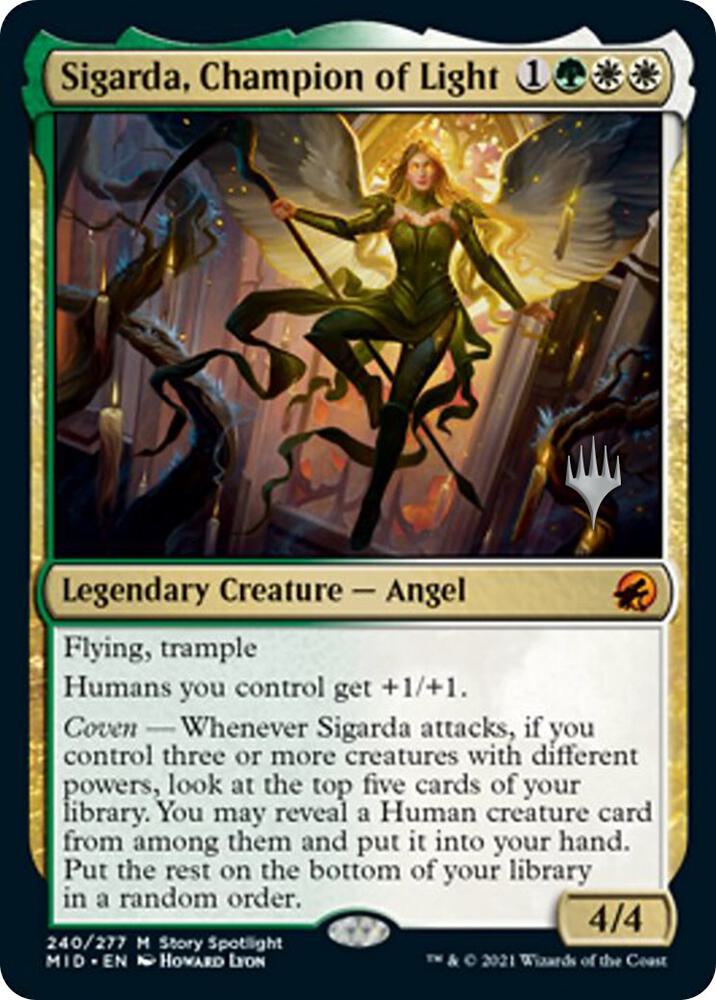 Sigarda, Champion of Light [Promo Pack: Innistrad: Midnight Hunt] 240