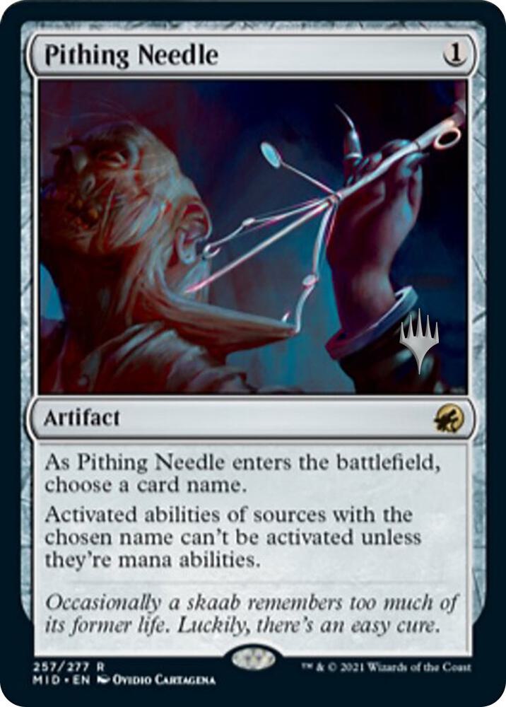 Pithing Needle [Promo Pack: Innistrad: Midnight Hunt] 257
