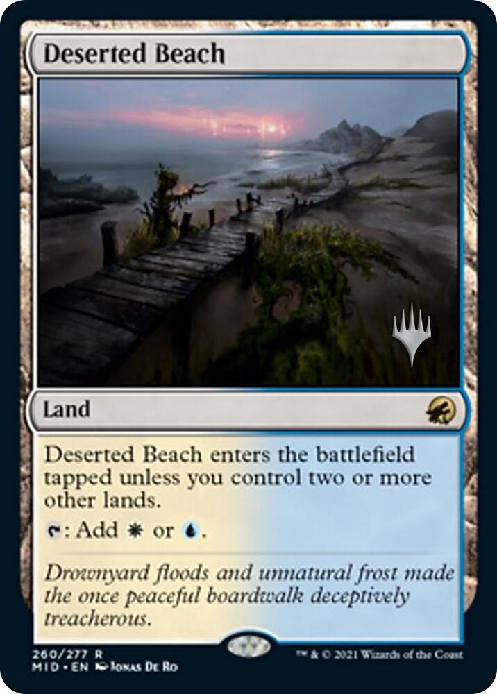 Deserted Beach [Promo Pack: Innistrad: Midnight Hunt] 260
