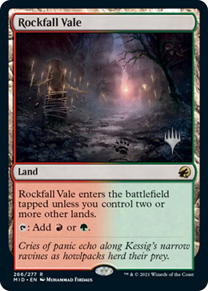 Rockfall Vale [Promo Pack: Innistrad: Midnight Hunt] 266